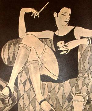 Negli Stati Uniti l’androgina degli anni ruggenti. La flapper. 