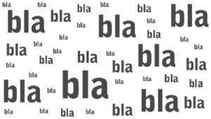 Da cosa deriva il famoso modo di dire bla, bla,bla?