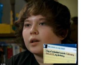 Noah, 12enne, programma il suo suicidio on line
