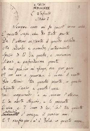 Quello sfortunato filologo che vendette al sindaco di Visso il manoscritto dell'Infinito