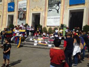 Genova commemora le 47 vittime del regime di Maduro