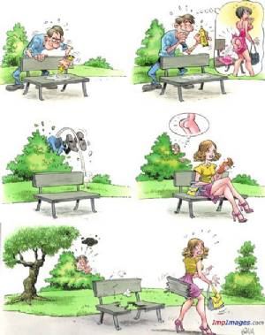 Al parco con strane idee!